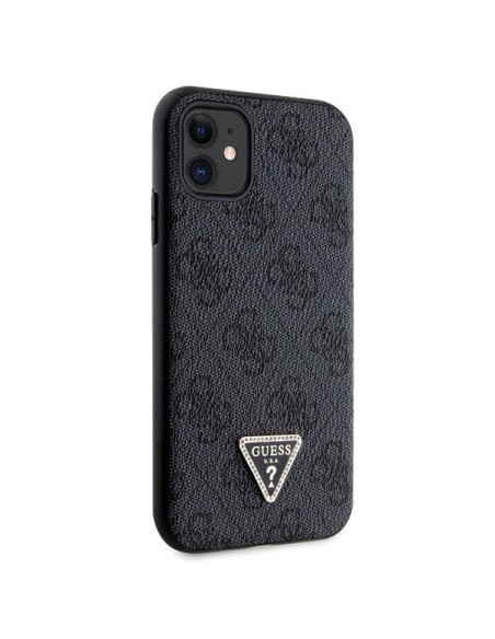 Guess Crossbody 4G metalinis logotipo dėklas, skirtas iPhone 11 / Xr – juodas Guess Crossbody 4G metalinis logotipo dėklas, skirtas iPhone 11 / Xr – juodas
