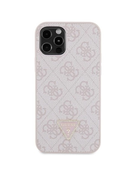 Guess Crossbody 4G metalinis logotipo dėklas, skirtas iPhone 12 / iPhone 12 Pro – rožinis Guess Crossbody 4G metalinis logotipo dėklas, skirtas iPhone 12 / iPhone 12 Pro – rožinis