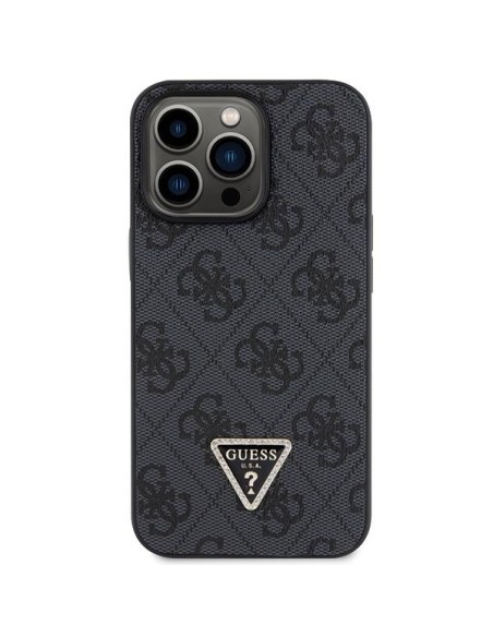 Guess Crossbody 4G Metal Logo dėklas skirtas iPhone 13 Pro / iPhone 13 - juodas Guess Crossbody 4G Metal Logo dėklas skirtas iPhone 13 Pro / iPhone 13 - juodas