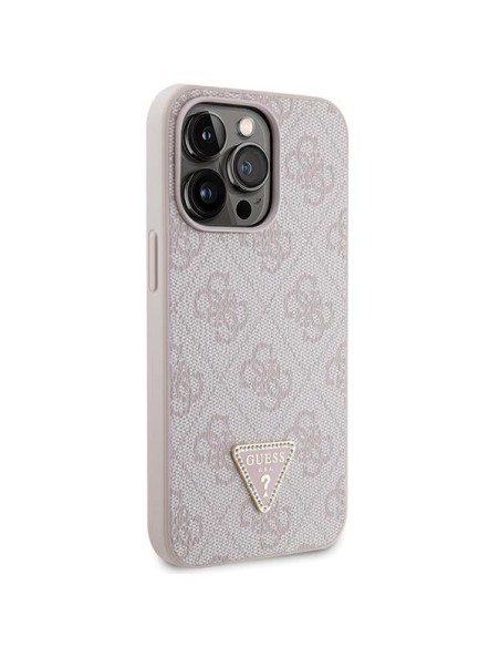 Guess Crossbody 4G metalinis logotipo dėklas, skirtas iPhone 13 Pro / iPhone 13 – rožinis Guess Crossbody 4G metalinis logotipo dėklas, skirtas iPhone 13 Pro / iPhone 13 – rožinis