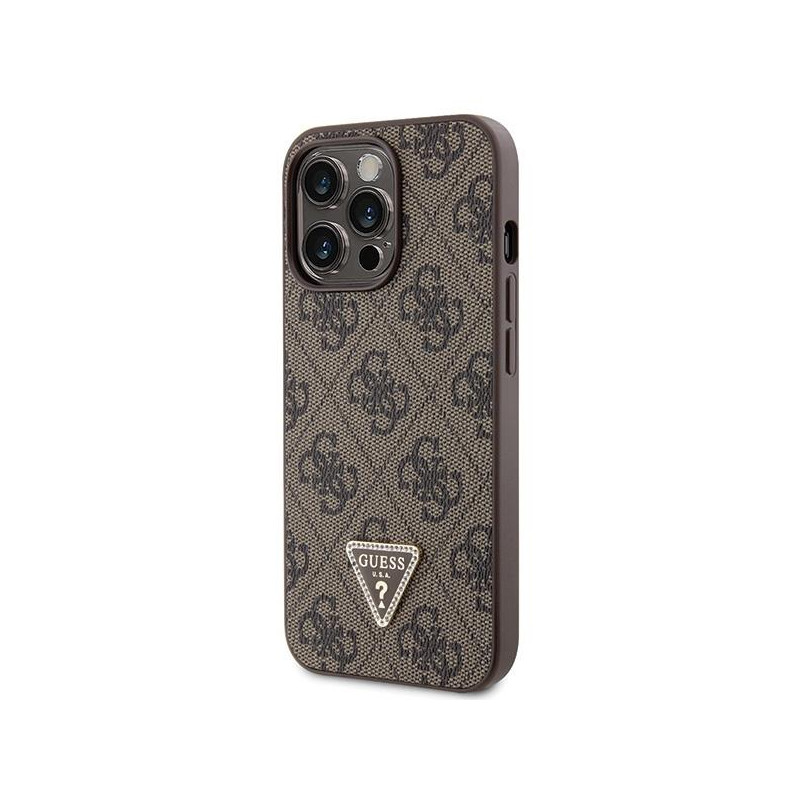 Guess Crossbody 4G Metal Logo dėklas skirtas iPhone 13 Pro / iPhone 13 - rudas