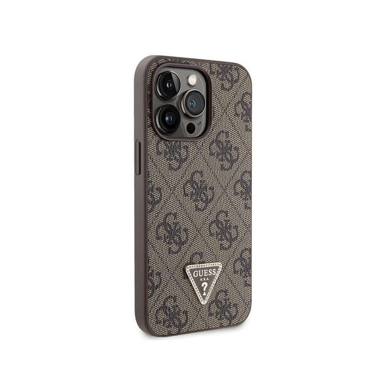 Guess Crossbody 4G Metal Logo dėklas skirtas iPhone 13 Pro / iPhone 13 - rudas