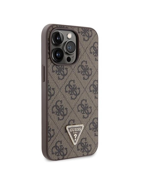 Guess Crossbody 4G Metal Logo dėklas skirtas iPhone 13 Pro / iPhone 13 - rudas Guess Crossbody 4G Metal Logo dėklas skirtas iPhone 13 Pro / iPhone 13 - rudas