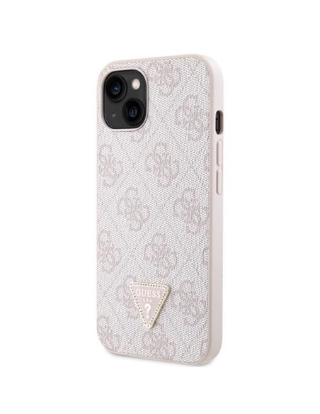 Guess Crossbody 4G metalinis logotipo dėklas iPhone 13 - rožinis Guess Crossbody 4G metalinis logotipo dėklas iPhone 13 - rožinis