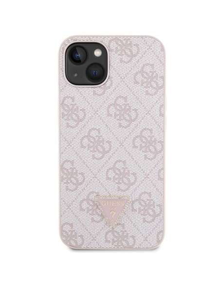 Guess Crossbody 4G metalinis logotipo dėklas iPhone 13 - rožinis Guess Crossbody 4G metalinis logotipo dėklas iPhone 13 - rožinis