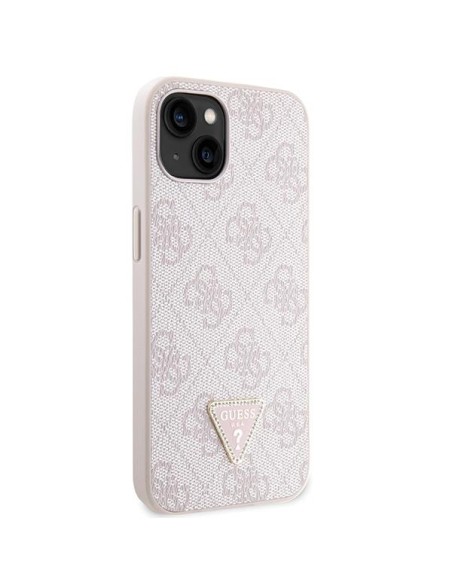 Guess Crossbody 4G metalinis logotipo dėklas iPhone 13 - rožinis Guess Crossbody 4G metalinis logotipo dėklas iPhone 13 - rožinis
