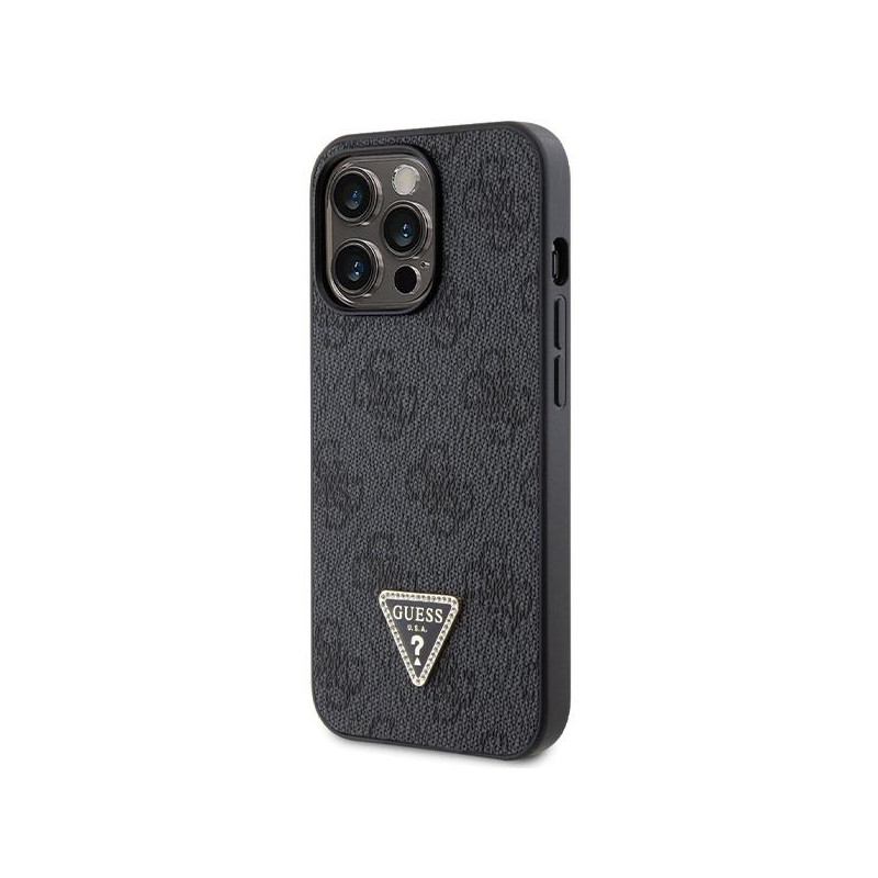 Guess Crossbody 4G Metal Logo dėklas, skirtas iPhone 13 Pro Max - juodas