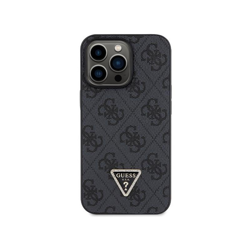 Guess Crossbody 4G Metal Logo dėklas, skirtas iPhone 13 Pro Max - juodas