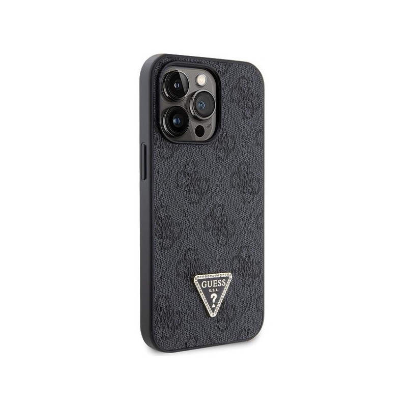 Guess Crossbody 4G Metal Logo dėklas, skirtas iPhone 13 Pro Max - juodas