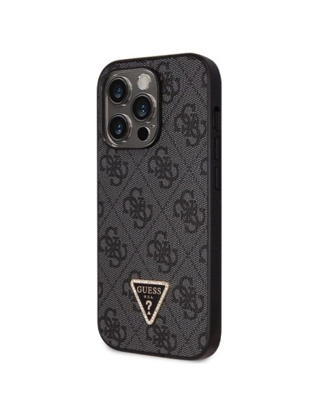 Guess Crossbody 4G metalinis logotipo dėklas iPhone 14 Pro - juodas Guess Crossbody 4G metalinis logotipo dėklas iPhone 14 Pro - juodas
