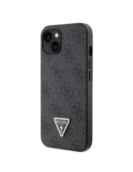 Guess Crossbody 4G metalinis logotipo dėklas iPhone 14 - juodas Guess Crossbody 4G metalinis logotipo dėklas iPhone 14 - juodas
