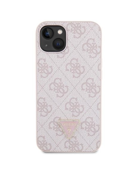 Guess Crossbody 4G metalinis logotipo dėklas iPhone 14 - rožinis Guess Crossbody 4G metalinis logotipo dėklas iPhone 14 - rožinis