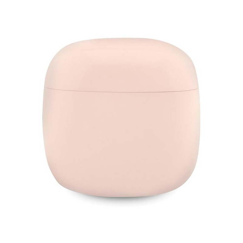 Guess Classic EST Logo TWS Bluetooth ausinės + prijungimo stotelė - rožinė
