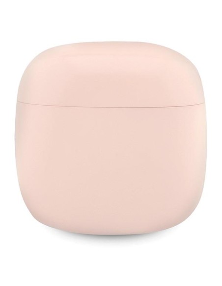 Guess Classic EST Logo TWS Bluetooth ausinės + prijungimo stotelė - rožinė Guess Classic EST Logo TWS Bluetooth ausinės + prijungimo stotelė - rožinė