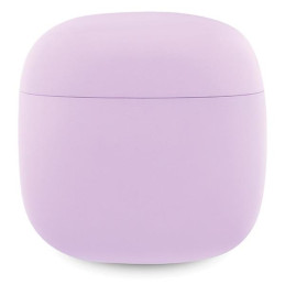 Guess Classic EST Logo TWS Bluetooth ausinės + prijungimo stotelė - violetinė