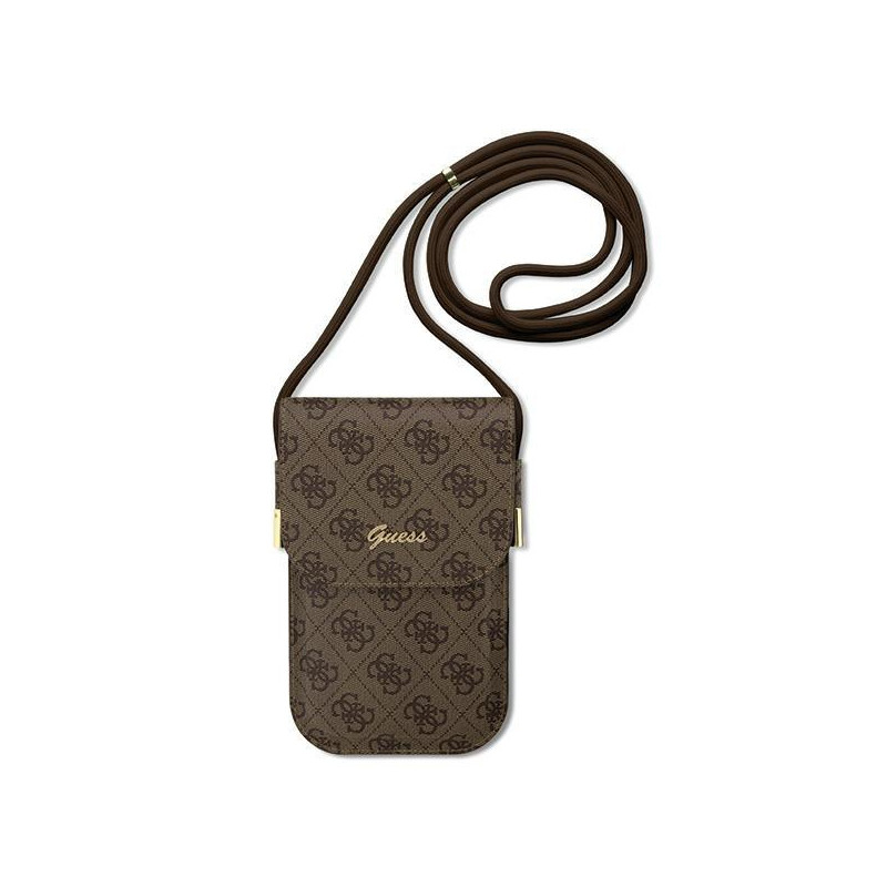 Guess 4G Metal Script Logo rankinė - ruda Guess 4G Metal Script Logo rankinė - ruda