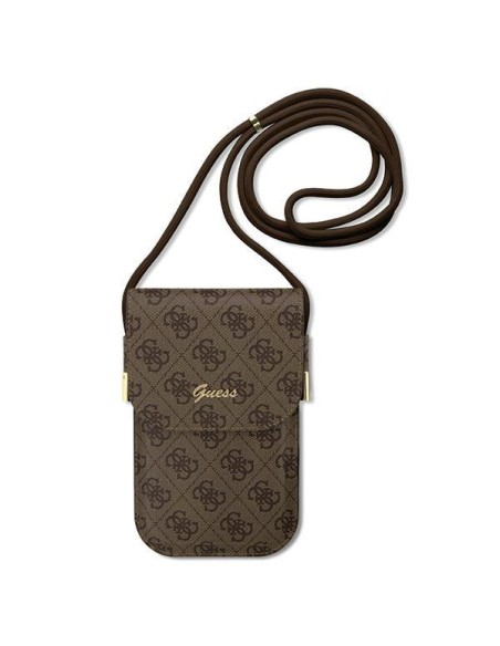 Guess 4G Metal Script Logo rankinė - ruda Guess 4G Metal Script Logo rankinė - ruda