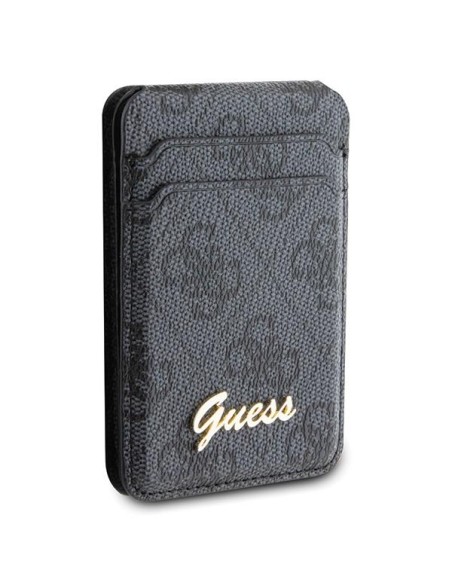 Guess MagSafe 4G Classic Logo magnetinė piniginė - juoda Guess MagSafe 4G Classic Logo magnetinė piniginė - juoda