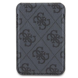 Guess MagSafe 4G Classic Logo magnetinė piniginė - juoda
