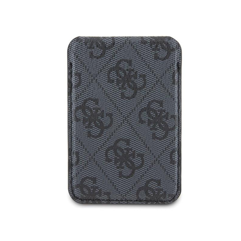 Guess MagSafe 4G Classic Logo magnetinė piniginė - juoda
