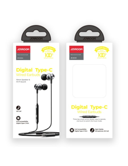 Į ausis įdedamos C tipo USB ausinės su nuotolinio valdymo pultu ir mikrofonu sidabrinės spalvos