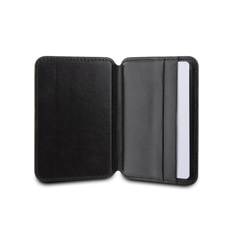 Karl Lagerfeld Saffiano Monogram Choupette MagSafe magnetinė piniginė - juoda