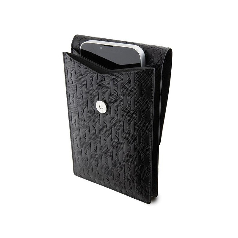 Karl Lagerfeld Saffiano Monogram Choupette krepšys - juodas