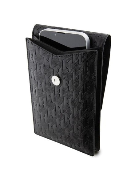 Karl Lagerfeld Saffiano Monogram Choupette krepšys - juodas Karl Lagerfeld Saffiano Monogram Choupette krepšys - juodas