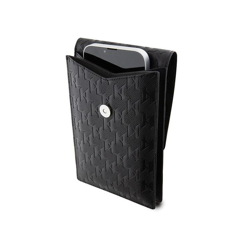 Karl Lagerfeld Saffiano Monogram Ikonik rankinė - juoda
