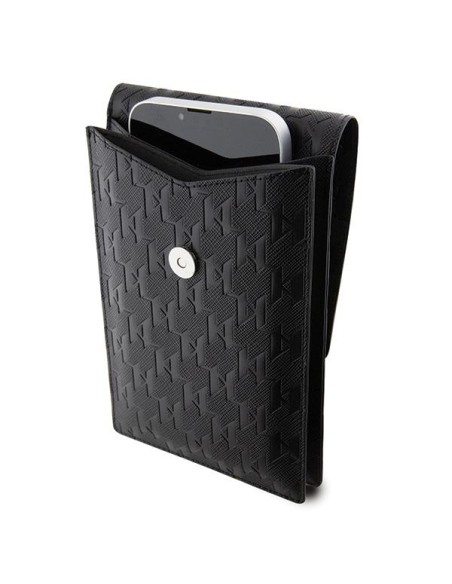 Karl Lagerfeld Saffiano Monogram Ikonik rankinė - juoda Karl Lagerfeld Saffiano Monogram Ikonik rankinė - juoda