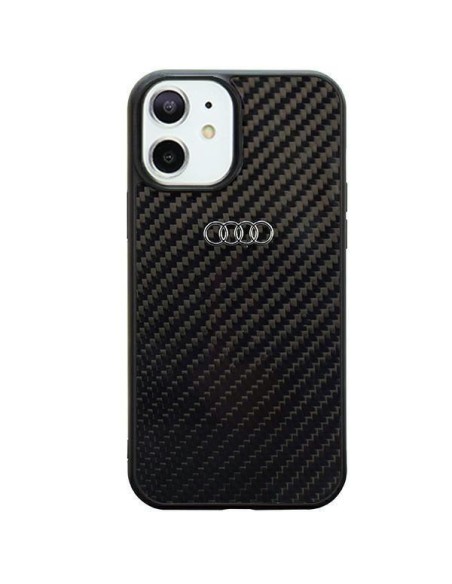 Audi Carbon Fiber dėklas iPhone 11 / Xr - juodas Audi Carbon Fiber dėklas iPhone 11 / Xr - juodas