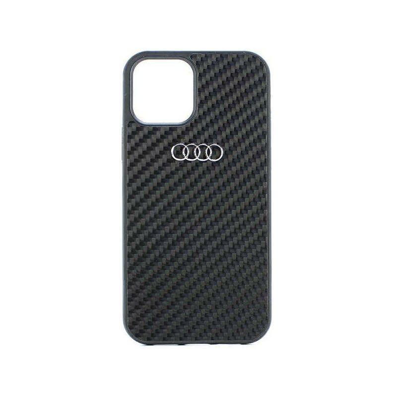 Audi Carbon Fiber dėklas iPhone 11 / Xr - juodas