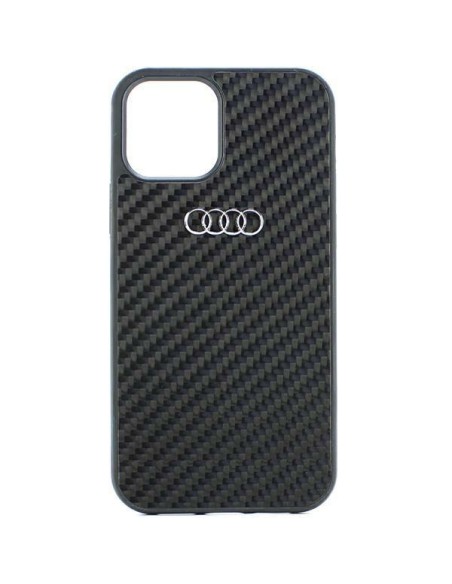 Audi Carbon Fiber dėklas iPhone 11 / Xr - juodas Audi Carbon Fiber dėklas iPhone 11 / Xr - juodas