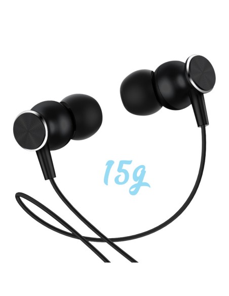 Į ausis įdedamos C tipo USB ausinės su nuotolinio valdymo pultu ir mikrofonu sidabrinės spalvos