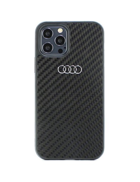 Audi Carbon Fiber dėklas iPhone 12 / iPhone 12 Pro - juodas