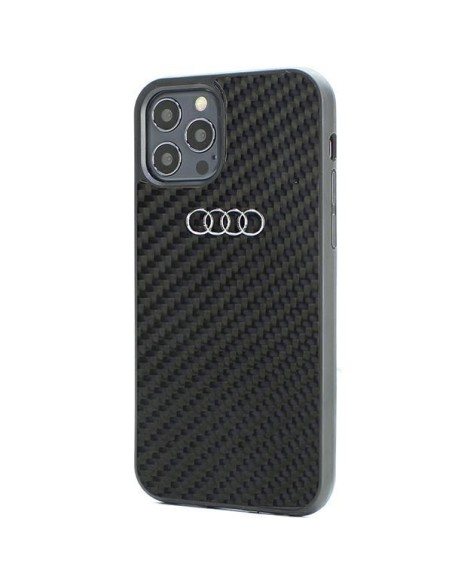 Audi Carbon Fiber dėklas iPhone 12 / iPhone 12 Pro - juodas
