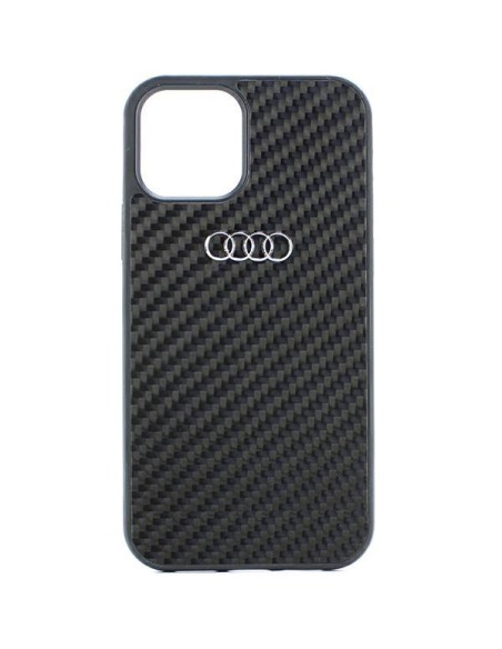Audi Carbon Fiber dėklas iPhone 12 / iPhone 12 Pro - juodas