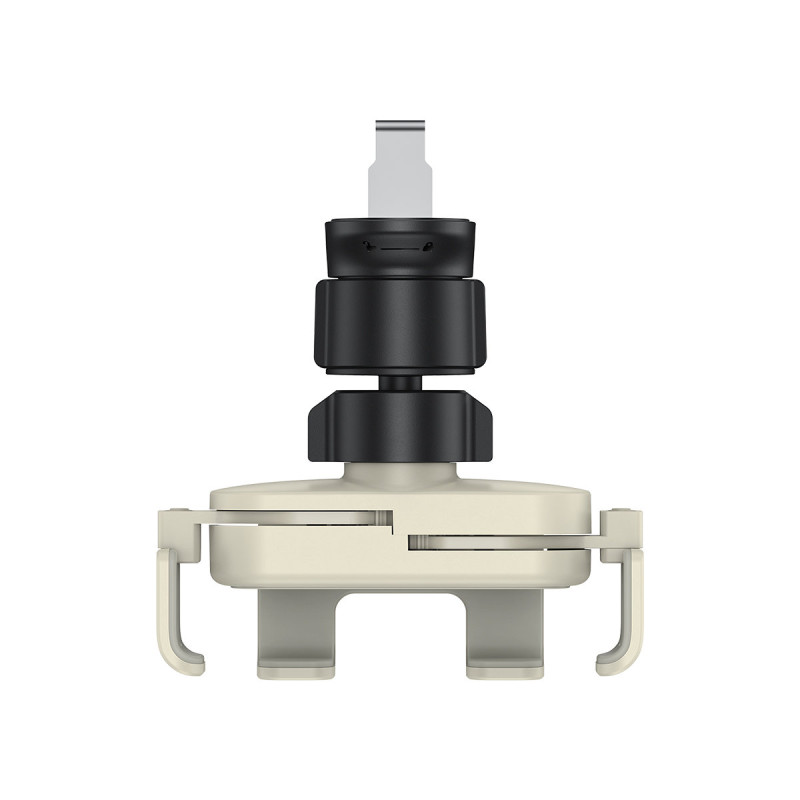 Gravitacinis automobilio telefono laikiklis oro ventiliacijai smėlio spalvos