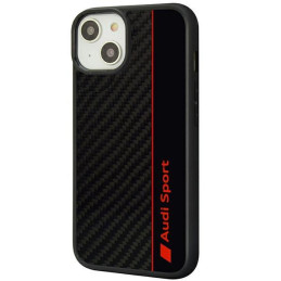 Audi Carbon Fibre Stripe dėklas iPhone 14 - juodas