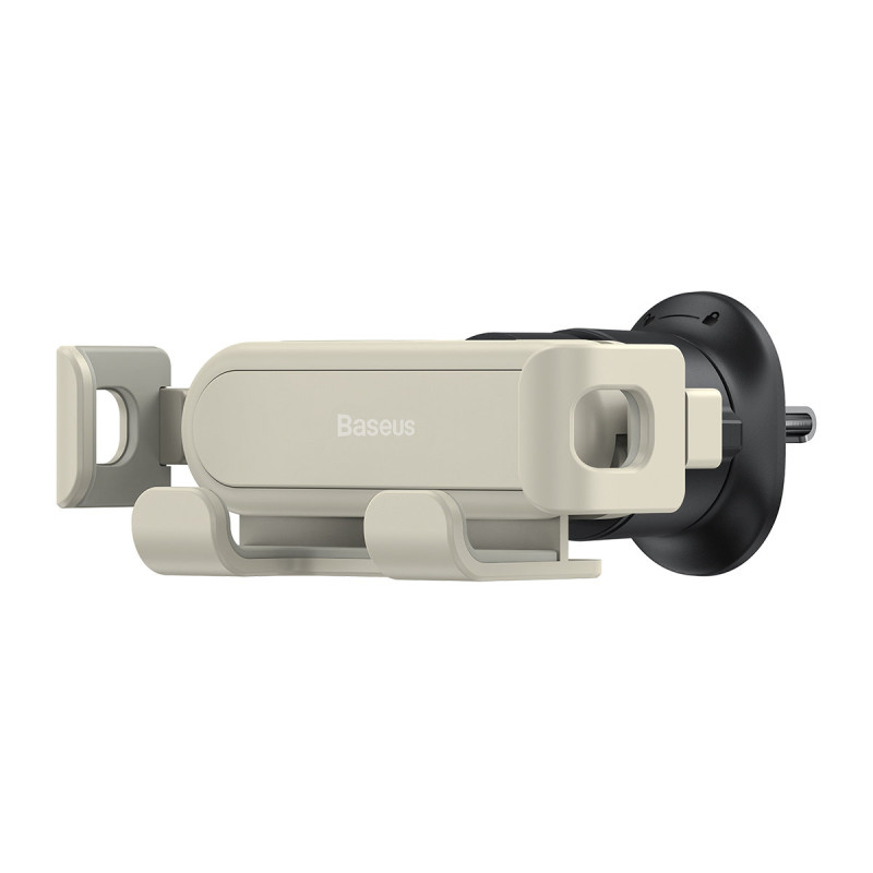 Gravitacinis automobilio telefono laikiklis oro ventiliacijai smėlio spalvos