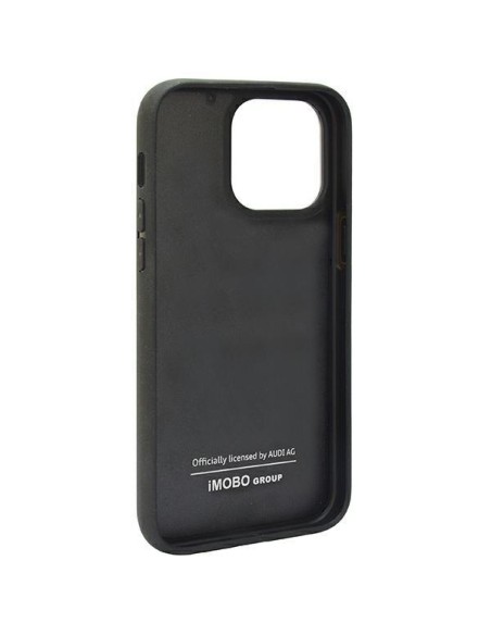 Audi Carbon Fibre Stripe dėklas iPhone 14 Pro Max - juodas