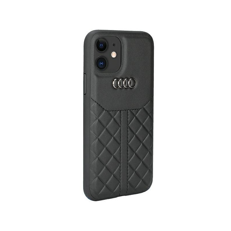 Audi tikros odos dėklas iPhone 12 / iPhone 12 Pro - juodas