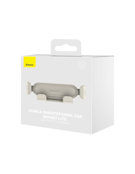 Gravitacinis automobilio telefono laikiklis oro ventiliacijai smėlio spalvos Gravitacinis automobilio telefono laikiklis oro ventiliacijai smėlio spalvos