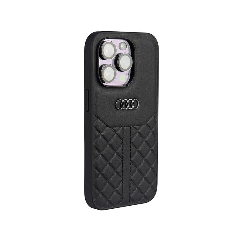 Audi tikros odos dėklas iPhone 14 Pro - juodas