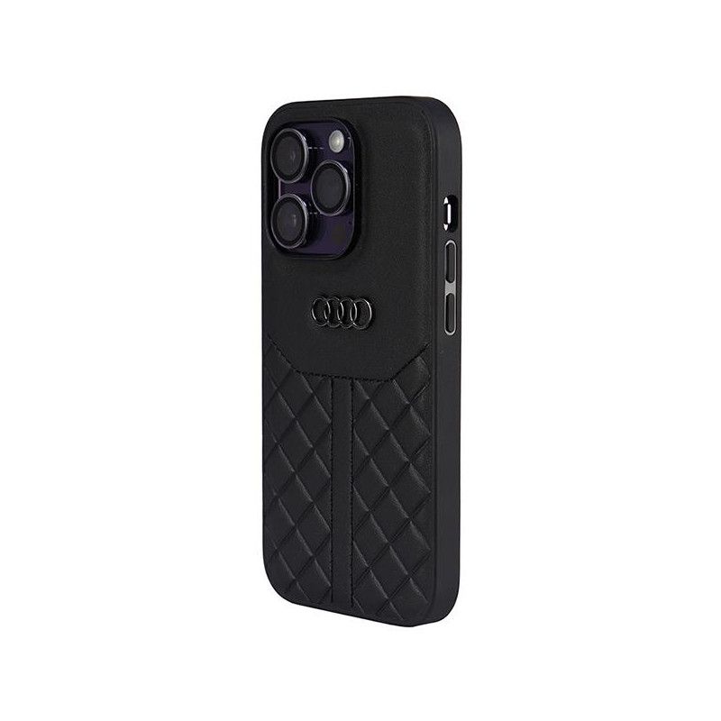 Audi tikros odos dėklas iPhone 14 Pro - juodas