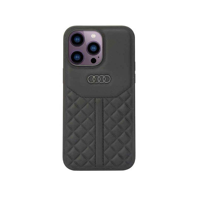 Audi tikros odos dėklas iPhone 14 Pro Max - juodas
