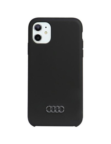 Audi silikoninis dėklas iPhone 12 / iPhone 12 Pro - juodas Audi silikoninis dėklas iPhone 12 / iPhone 12 Pro - juodas