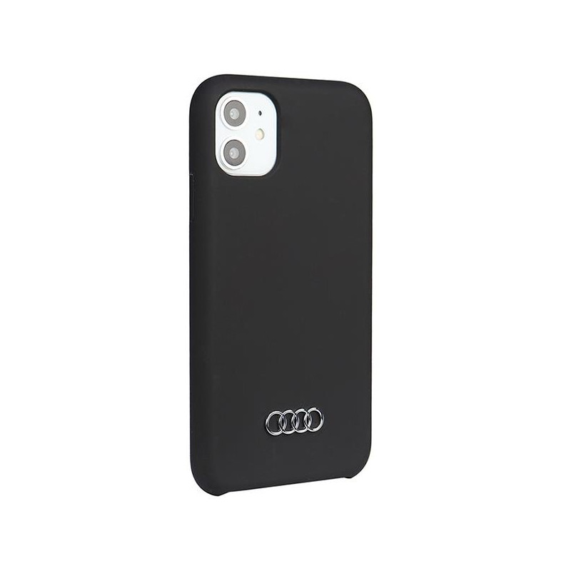 Audi silikoninis dėklas iPhone 12 / iPhone 12 Pro - juodas