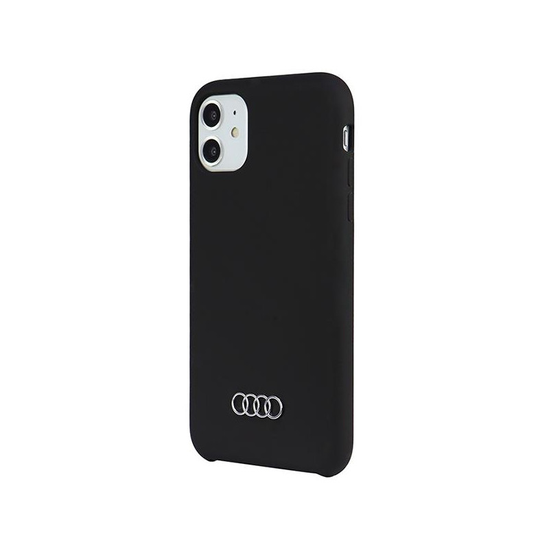 Audi silikoninis dėklas iPhone 12 / iPhone 12 Pro - juodas