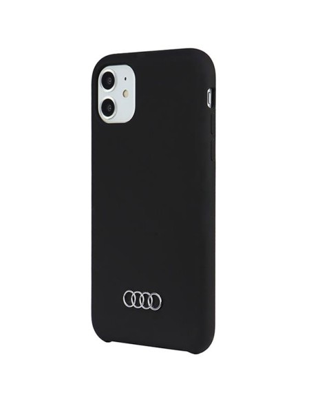 Audi silikoninis dėklas iPhone 12 / iPhone 12 Pro - juodas Audi silikoninis dėklas iPhone 12 / iPhone 12 Pro - juodas
